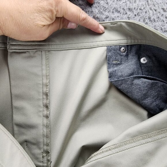 J. Hilburn Pants Mens 40x26 SLL Green Stretch Mid Rise Slim Fit *Read* - Picture 13 of 16